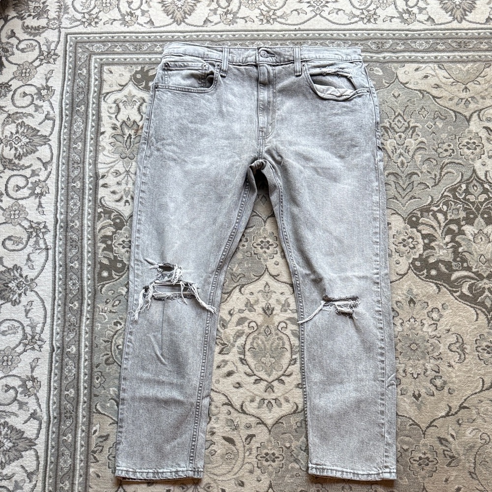 Levi's Men's Slim Jeans in Light Gray 512 36/30